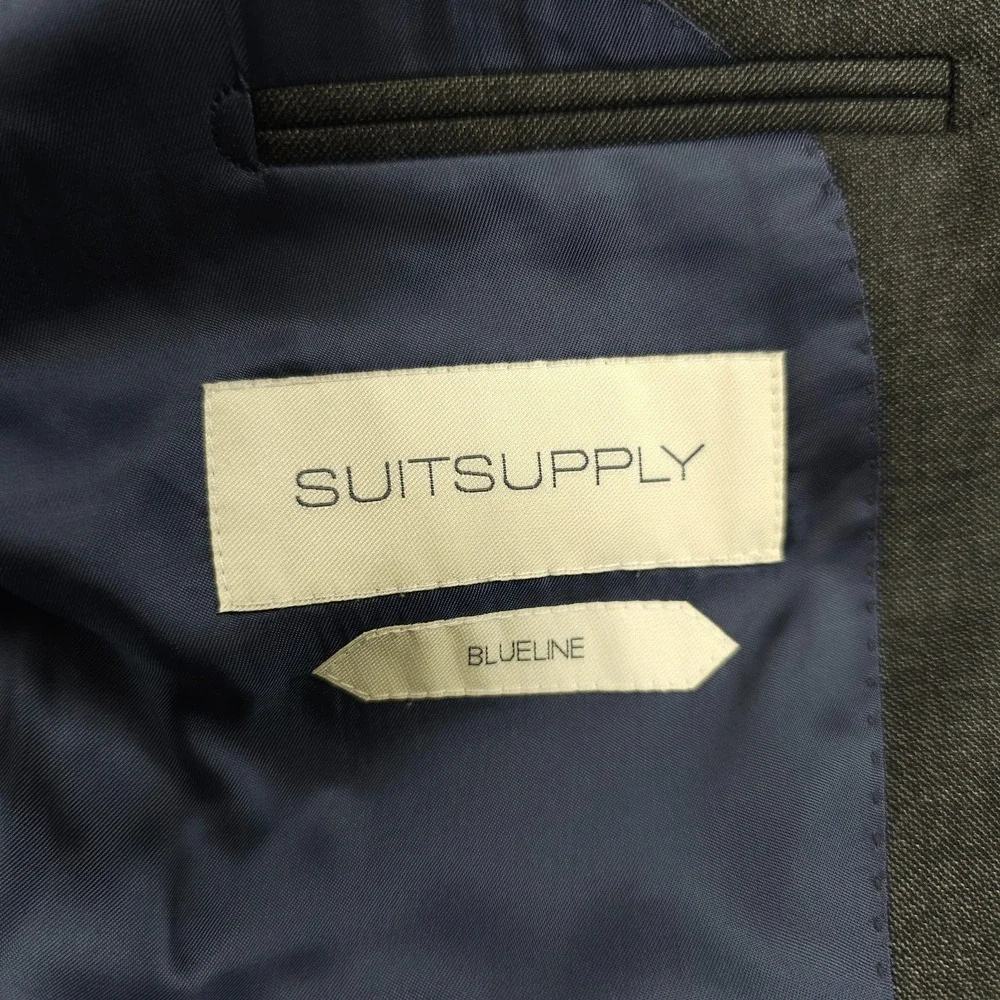 Suitsupply Jacket Mens 34 Gray VITALE BARBERIS CANONICO Napoli Int Blazer Sport - Picture 9 of 16